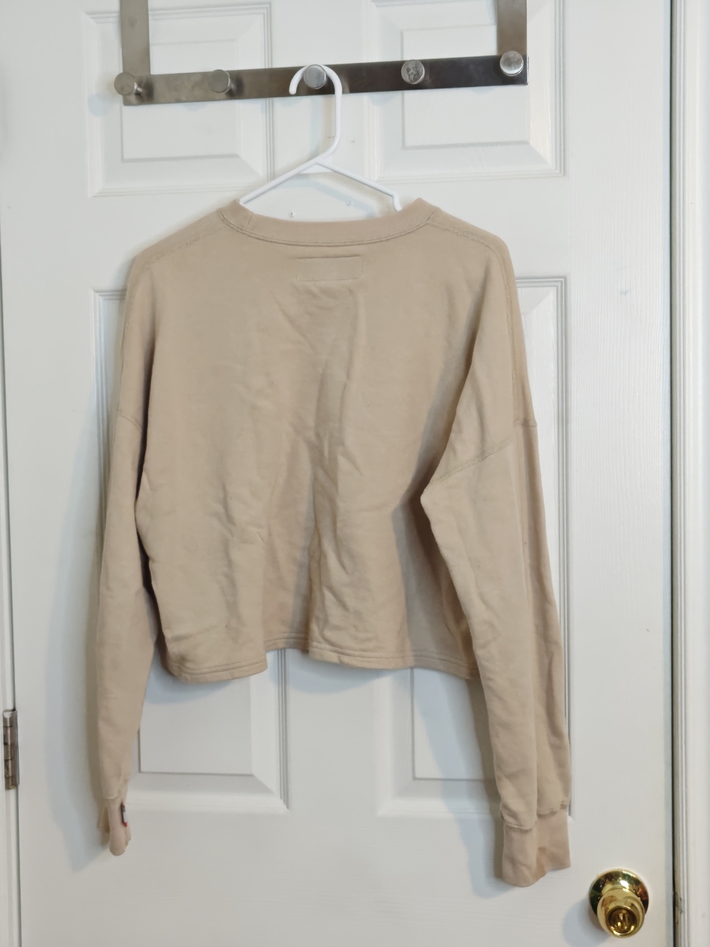 Relaxed Crewneck Sweatshirt - Cream - Picture 2 of 12